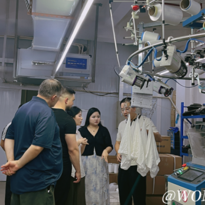 欧洲内衣品牌实地考察WOMUMI工厂，商谈独家设计与OEMODM
